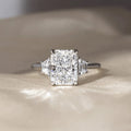 3 Ct Radiant Cut Moissanite Engagement Ring