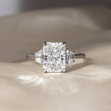 3 Ct Radiant Cut Moissanite Engagement Ring
