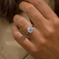 4 Ct Round Brilliant Cut Moissanite Engagement Ring