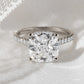 4 Ct Cushion Cut Moissanite Engagement Ring