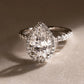 3 CT Pear Cut Moissanite Engagement Ring