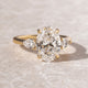 3 Ct Oval Cut Moissanite Engagement Ring