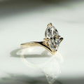 1.80 Ct Marquise Cut Moissanite Engagement Ring, Wedding Ring