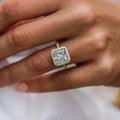 4 Ct Radiant Cut Moissanite  Ring