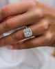 4 Ct Radiant Cut Moissanite  Ring