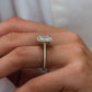 4 Ct Radiant Cut Moissanite  Ring