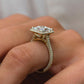 4 Ct Radiant Cut Moissanite  Ring