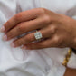 4 Ct Radiant Cut Moissanite  Ring