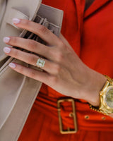 3 Ct Emerald Cut Moissanite Engagement Ring