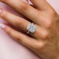 3.55 Ct Radiant Cut Moissanite Engagement Ring