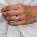 2 Ct Cushion Cut Moissanite Engagement Ring