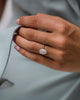 3 Ct Oval Cut Moissanite Engagement Ring