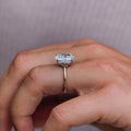 4.55 Ct Cushion Cut Moissanite Engagement Ring