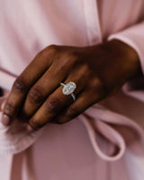 8 Ct Oval Cut Moissanite Engagement Ring