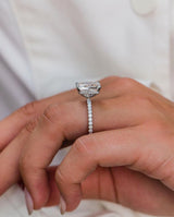 4.45 Ct Radiant Cut Moissanite Engagement Ring