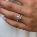 2 Ct Marquise Cut Moissanite Engagement Ring