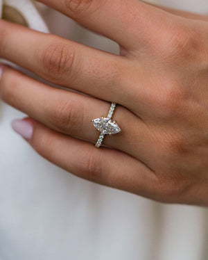 {"alt" => "2 Ct Marquise Cut Moissanite Engagement Ring"}