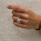 3Ct Emerald Cut Moissanite Engagement Ring