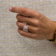 3Ct Emerald Cut Moissanite Engagement Ring