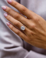 6.50 Ct Cushion Cut Moissanite Engagement Ring