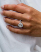 3.30  Ct Cushion Cut Moissanite Engagement Ring