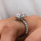 3.30  Ct Cushion Cut Moissanite Engagement Ring