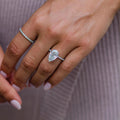 5 Ct Pear Cut Moissanite Engagement Ring