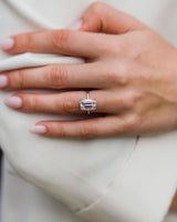 3.25 Ct Emerald Cut Moissanite Engagement Ring