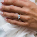 3 Ct Oval Cut Moissanite Engagement Ring