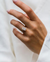 8 Ct Radiant Cut Moissanite Engagement Ring