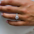2 Ct Cushion Cut Moissanite Engagement Ring