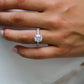 2 Ct Cushion Cut Moissanite Engagement Ring