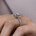 5 Ct Cushion Cut Moissanite Engagement Ring