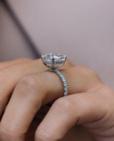 5 Ct Cushion Cut Moissanite Engagement Ring