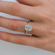 3 Ct Cushion Cut Moissanite Engagement Ring