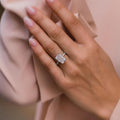 5.30 Ct Radiant Cut Moissanite Ring