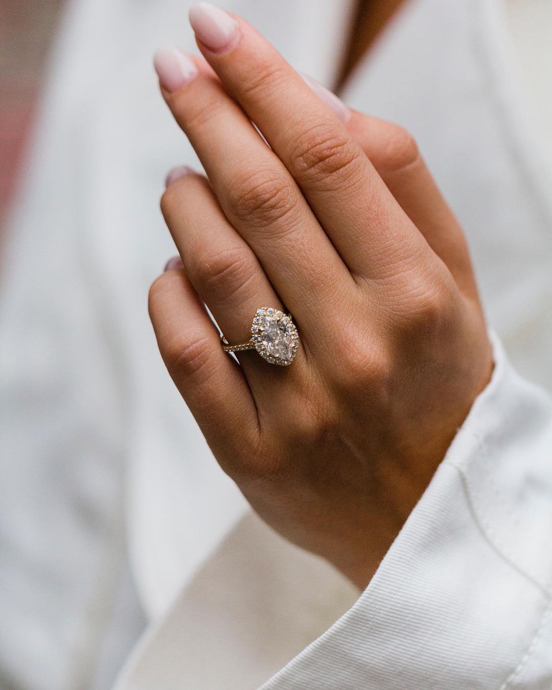Marquise cut moissanite rings hotsell