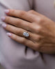 6.60 Ct Oval Cut Moissanite Ring