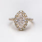2.50 Ct Marquise Cut Moissanite Engagement Ring
