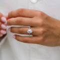 Old mine 4.10 Ct Cushion Cut Moissanite Ring