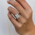 X-Facet Cut 4.85 Ct  Moissanite Engagement Ring