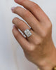 X-Facet Cut 4.85 Ct  Moissanite Engagement Ring