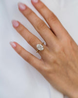 4.70 Ct Oval Cut Moissanite Engagement Ring