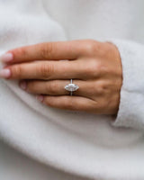 4 Ct Marquise Cut Moissanite Ring