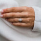 4Ct Marquise Cut Moissanite Engagement Ring