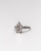 4.10 Ct Pear Cut Moissanite Engagement Ring