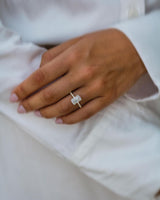 3 Ct Radiant Cut Moissanite Engagement Ring