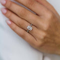 4 Ct Emerald Cut Moissanite Engagement Ring