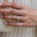 2.11 Ct Pear Cut Moissanite Engagement Ring