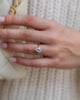 2.11 Ct Pear Cut Moissanite Engagement Ring